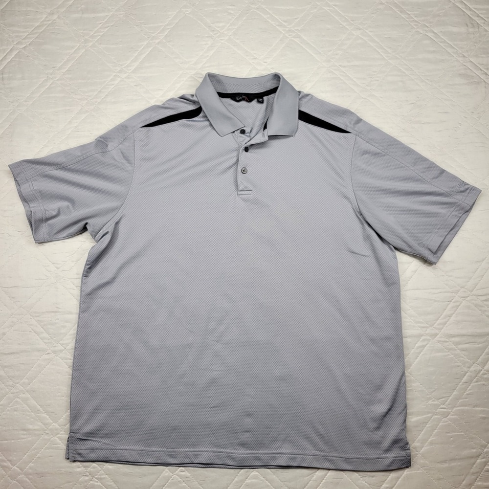 Walter Hagen Essentials XXL Mens Gray Shirt‎ Polo Golf Short Sleeve